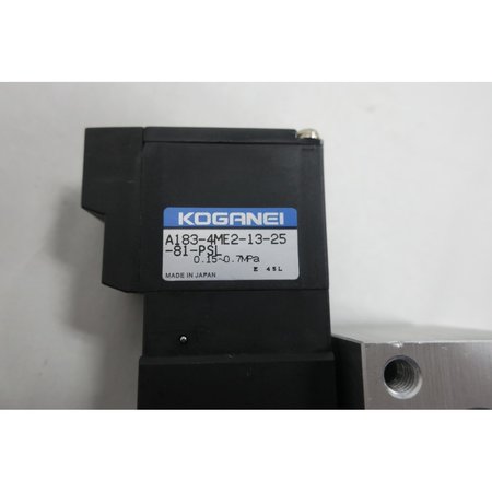 Koganei 24V-Dc 1/4In 0.7Mpa Npt Pneumatic Solenoid Valve A183-4ME2-13-25-81-PSL